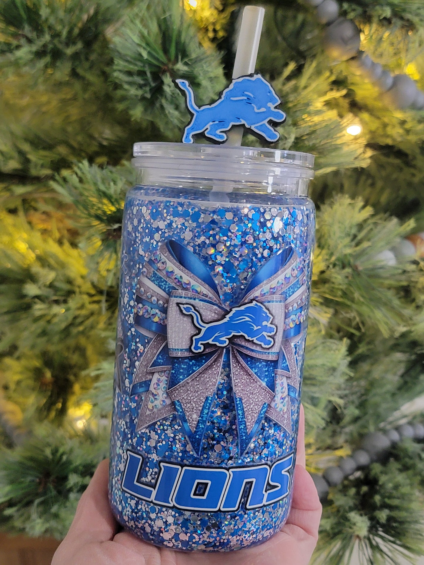 Pre-made 160z acrylic lions cup