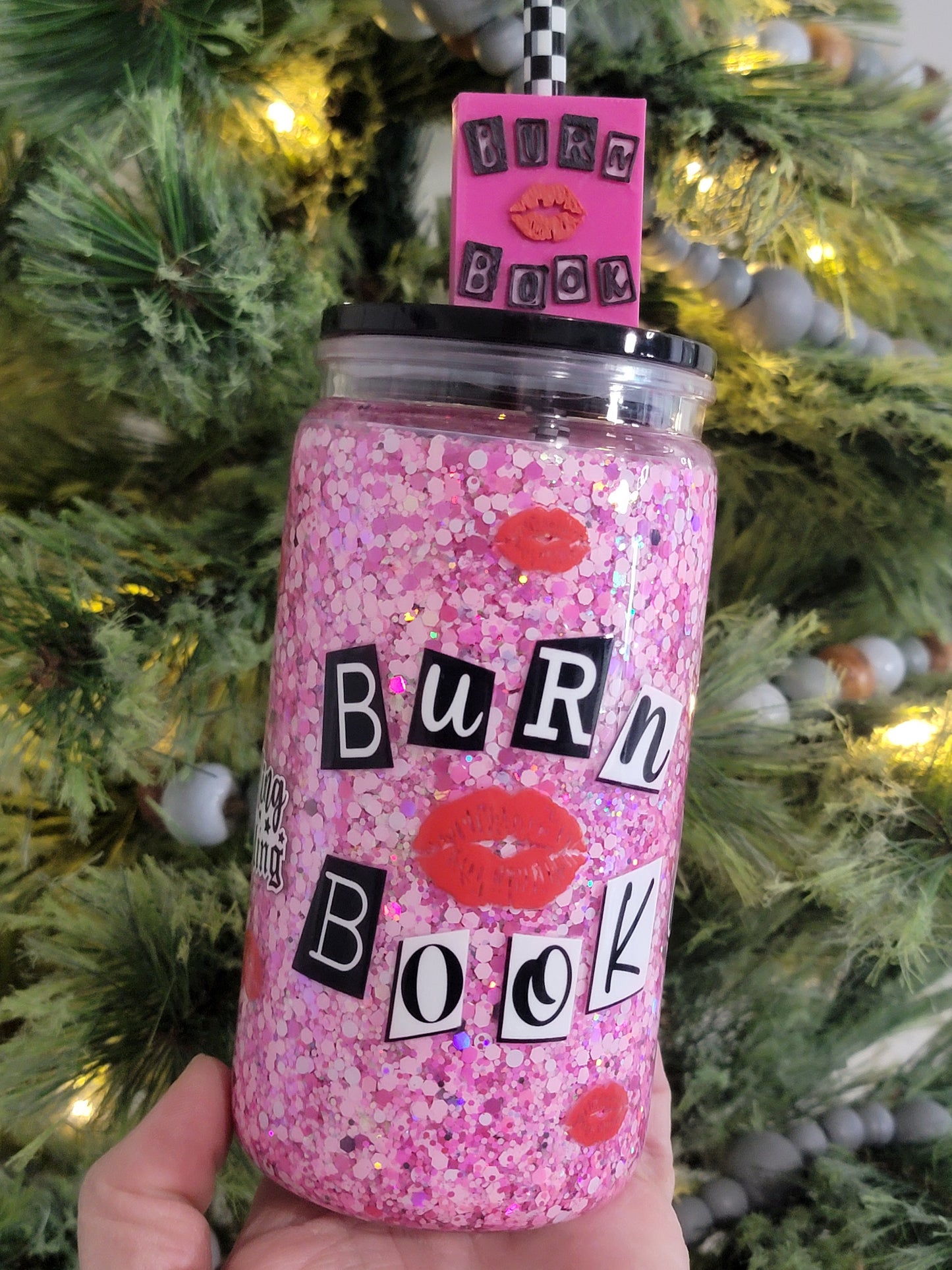 Pre-made Acrylic burn book cup