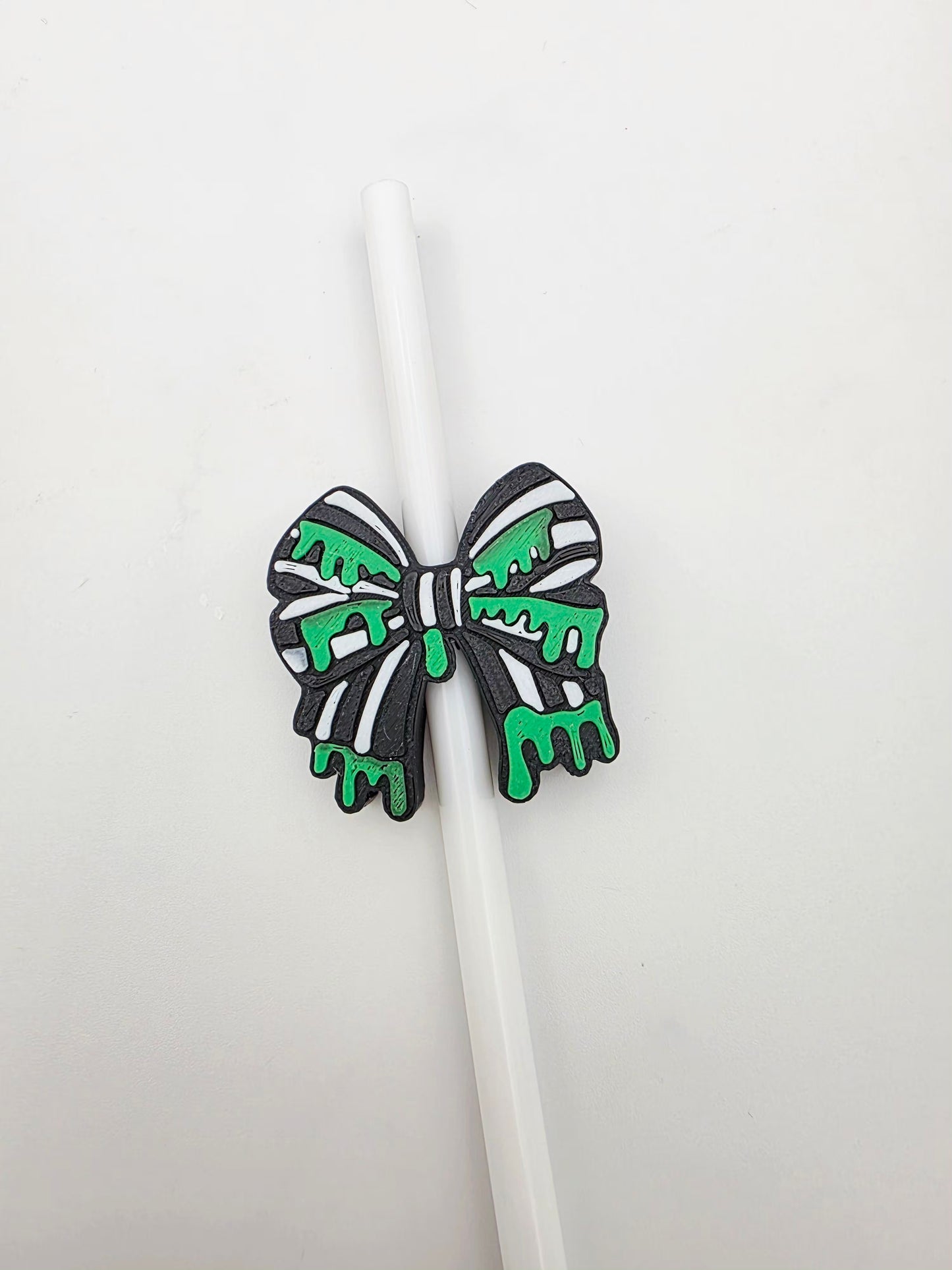 Beetlejuice bow strawtopper