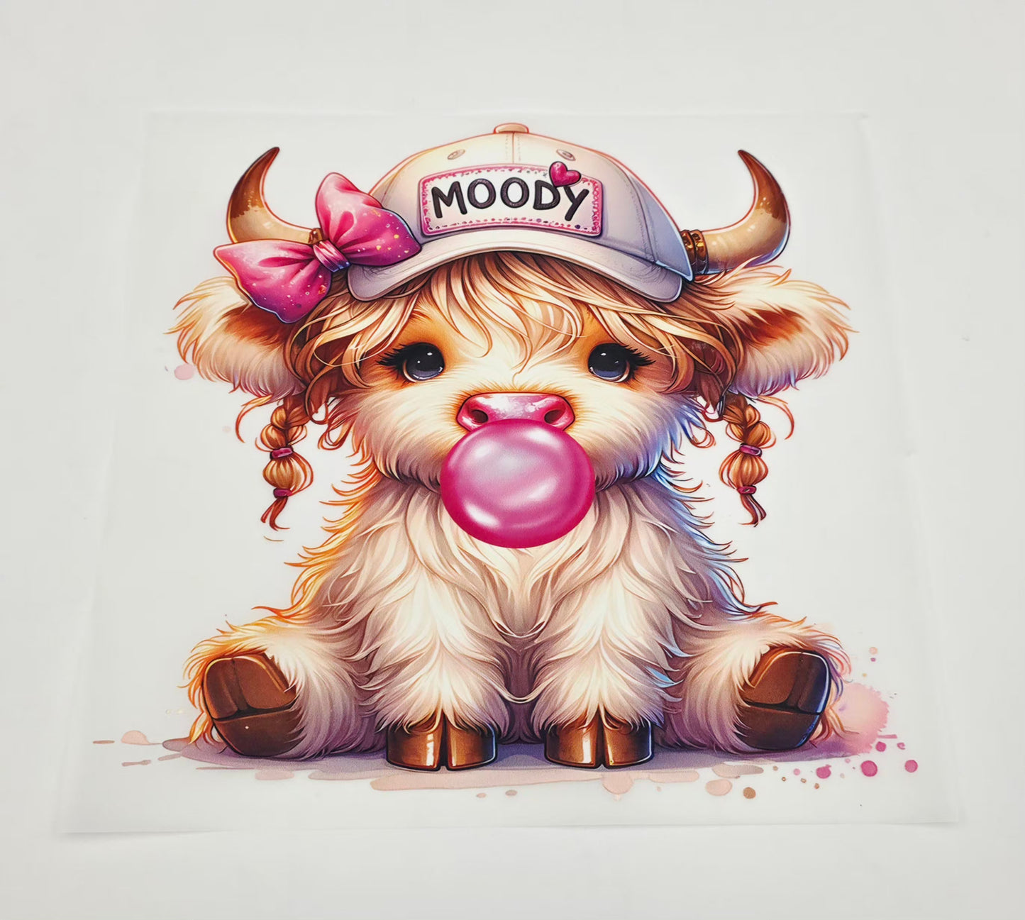 Moody cow shirt design