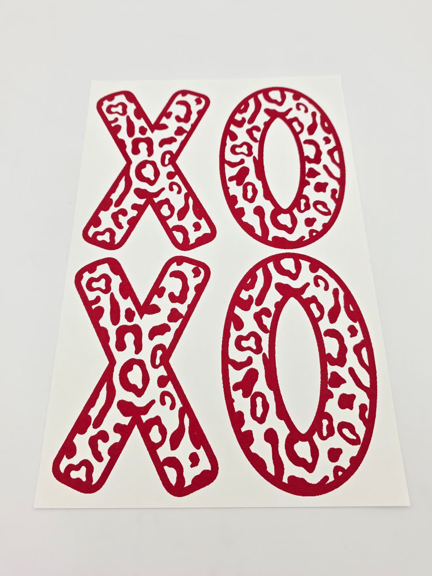 Red xoxo shirt design
