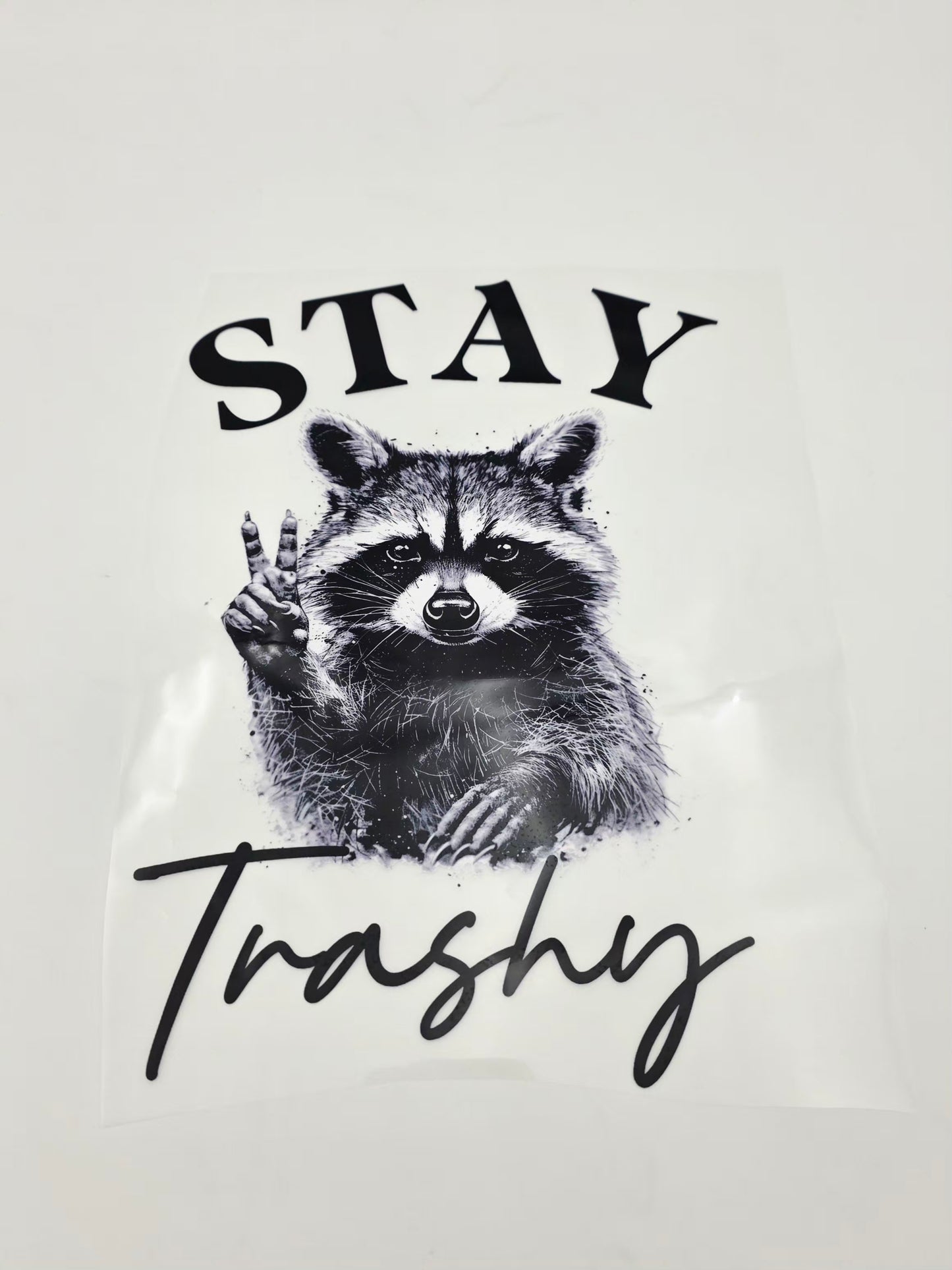 Stay trashy shirt design