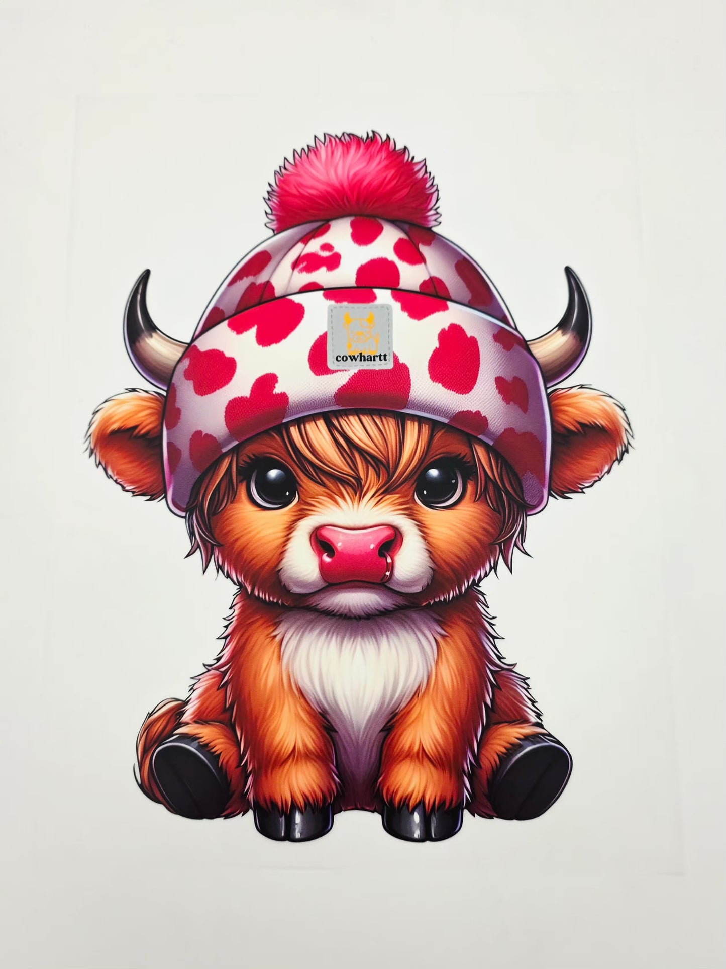 Pink cow shirt design