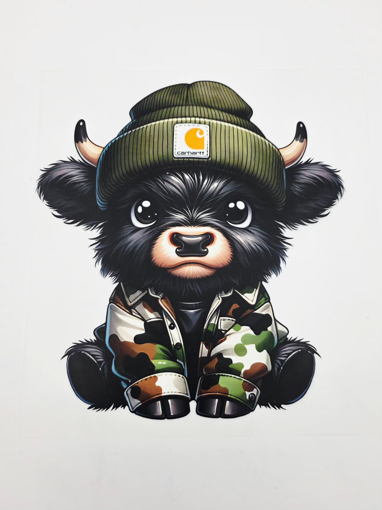 Camo cow shirt design