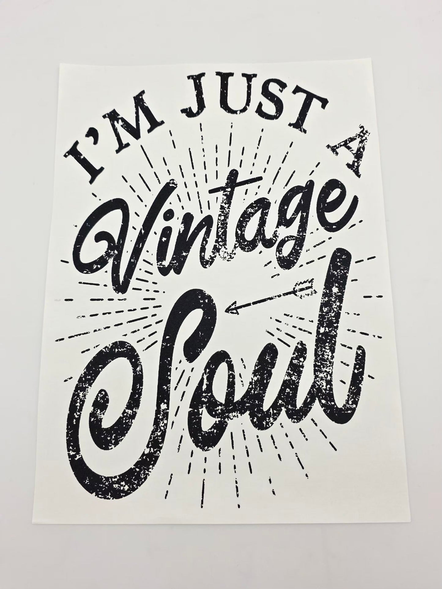 Im just a vintage soul shirt design