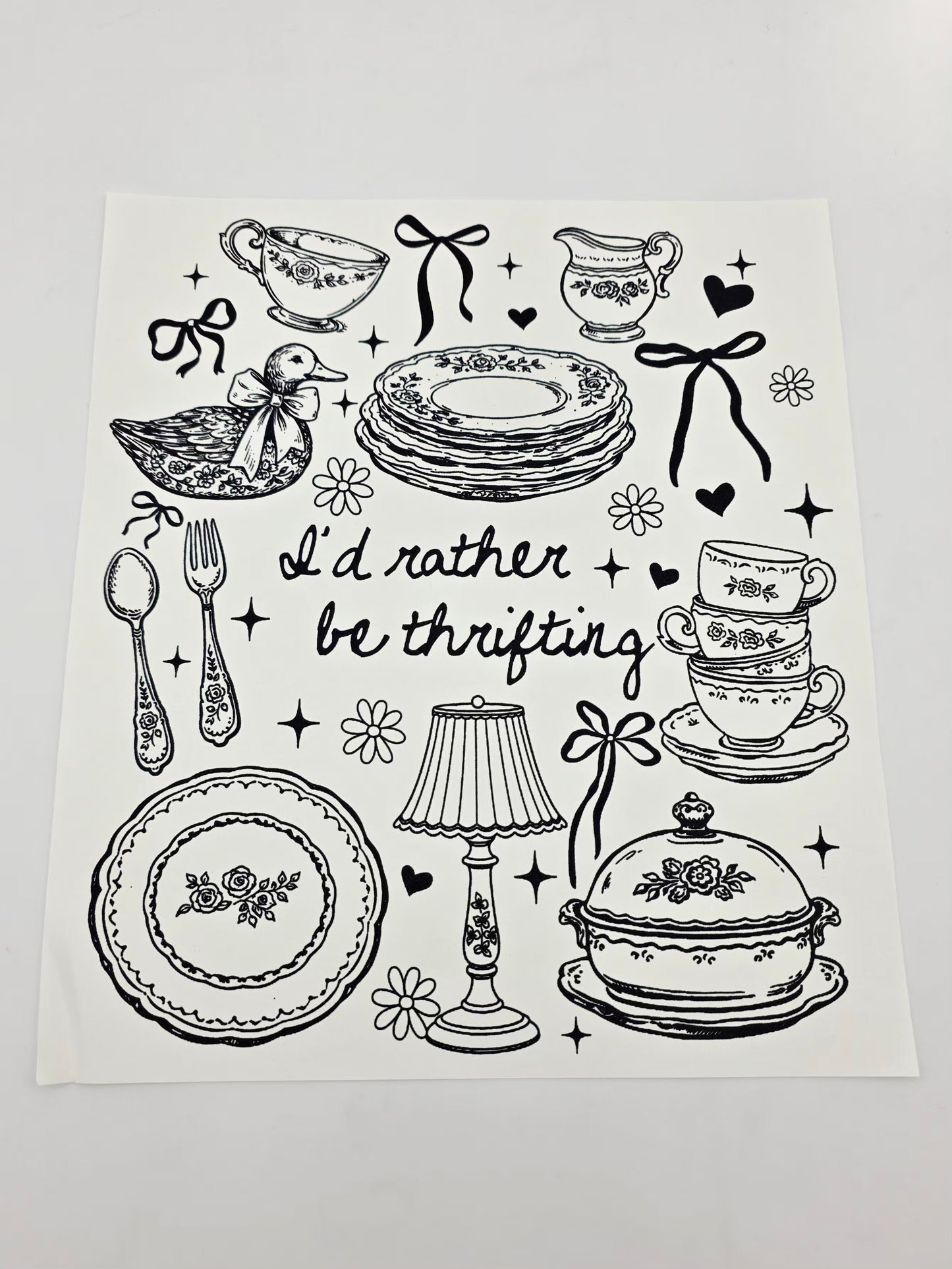 I'd rather be thrifting shirt design