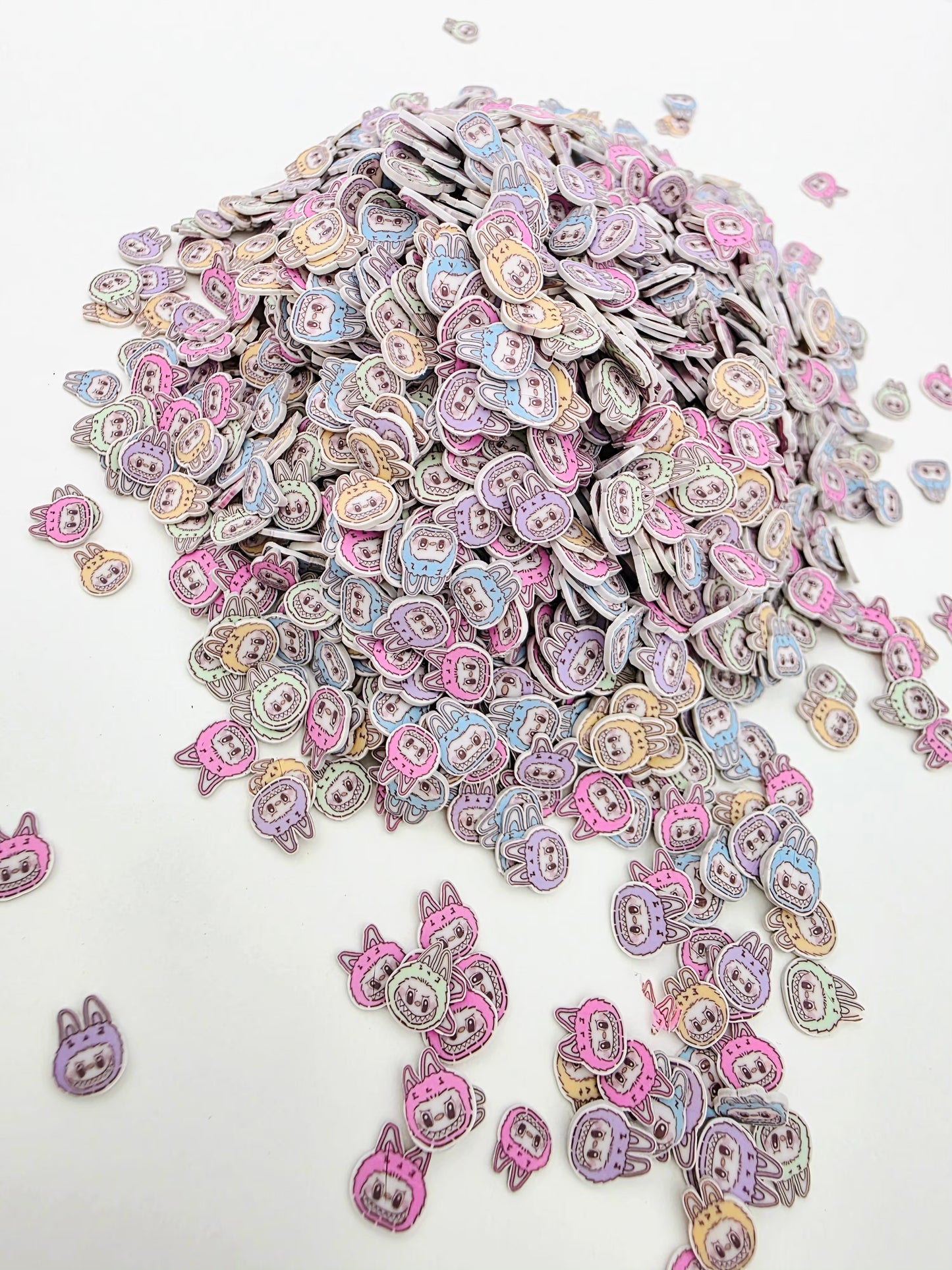 Labubu mix colors Clay slices