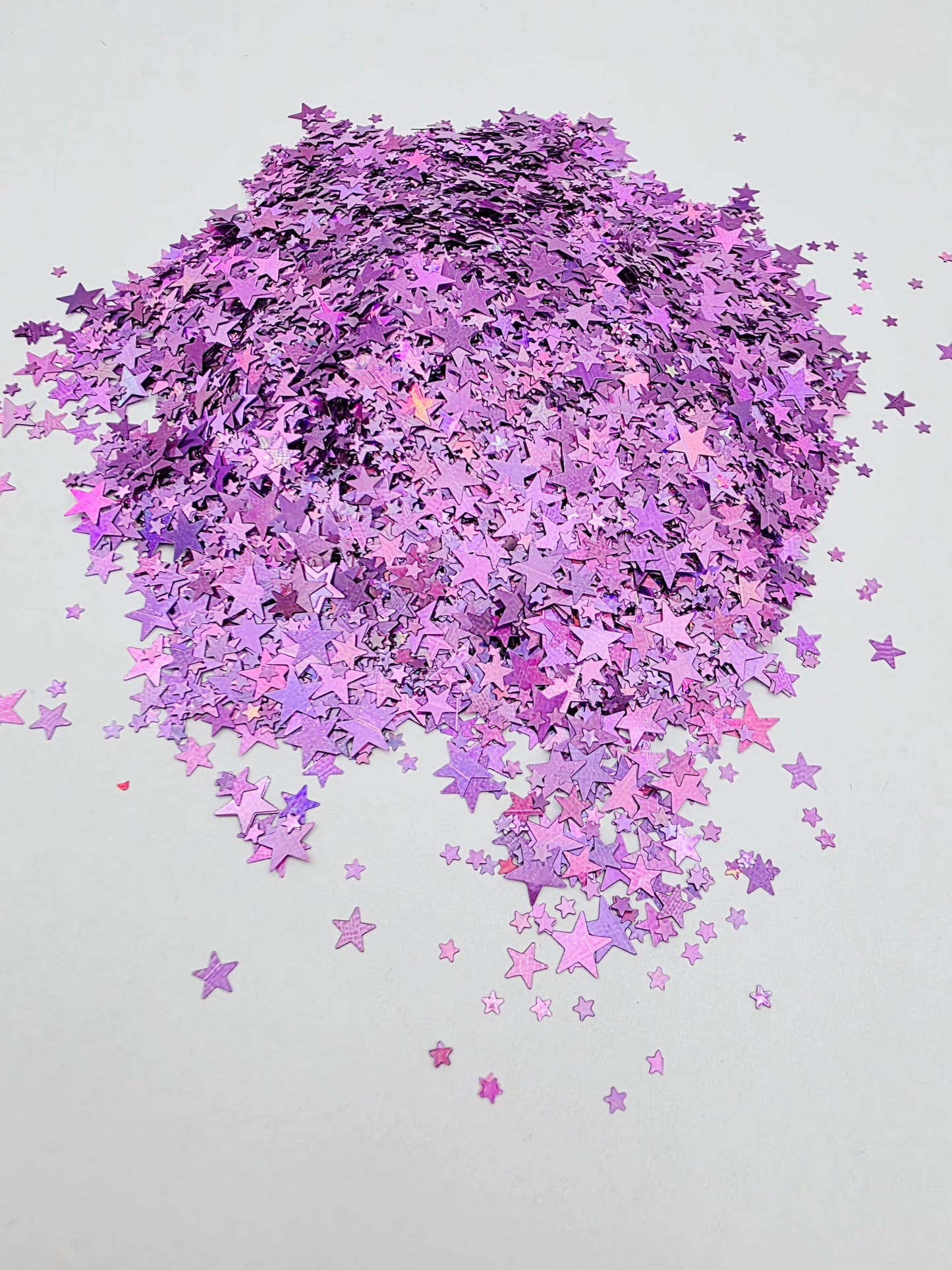 Purple Star Shape Glitter
