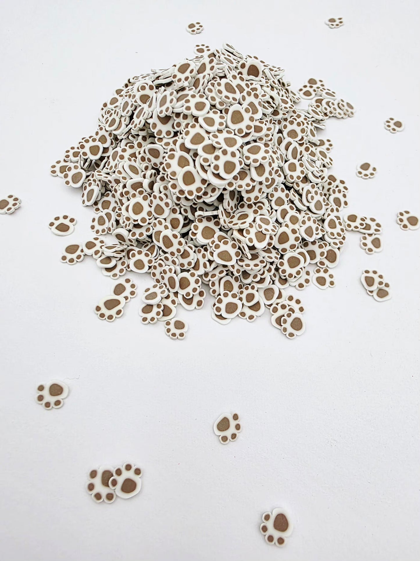 Paw Prints Polymer Clay Slices