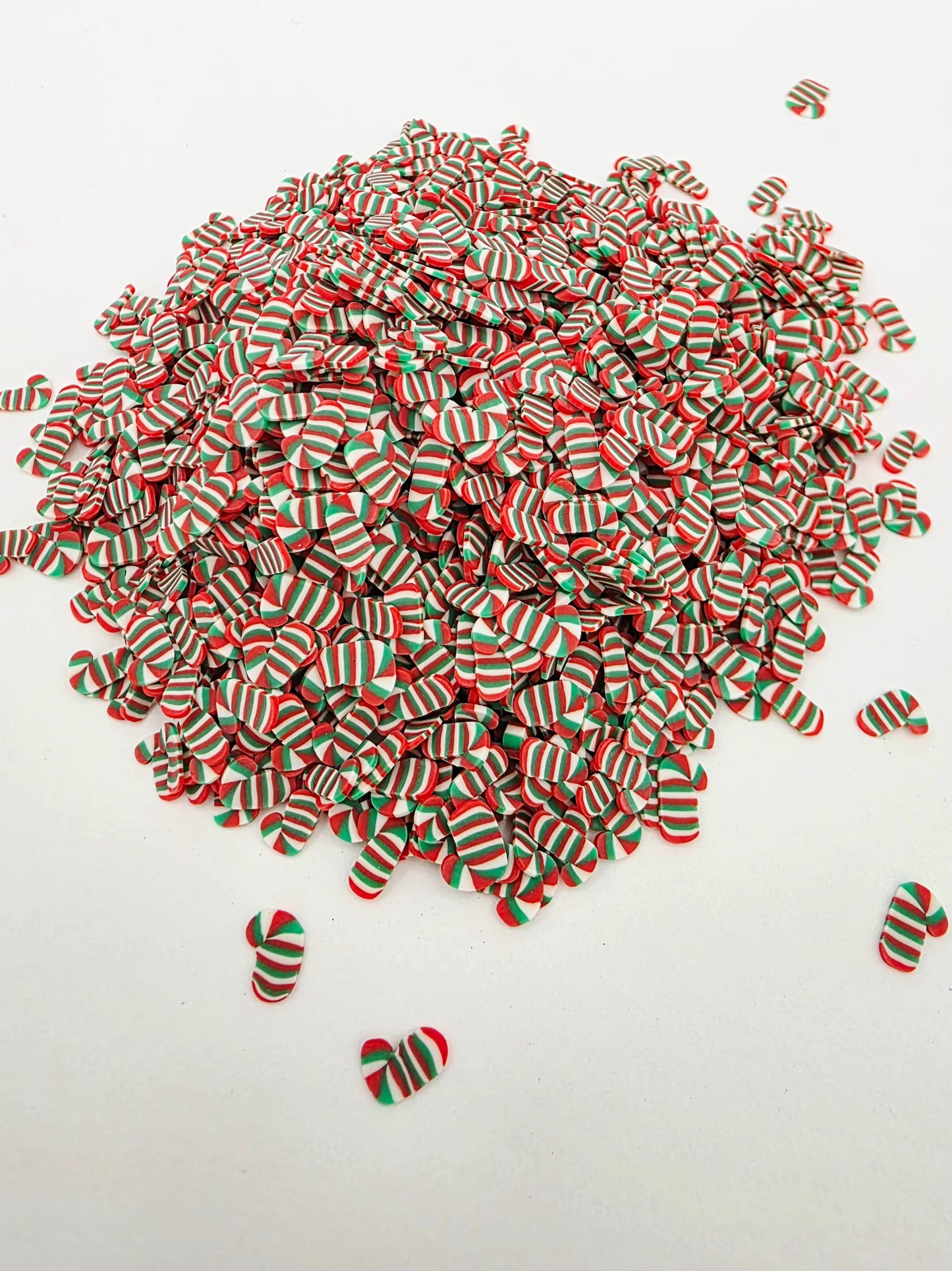 Candy Cain Polymer Clay slices