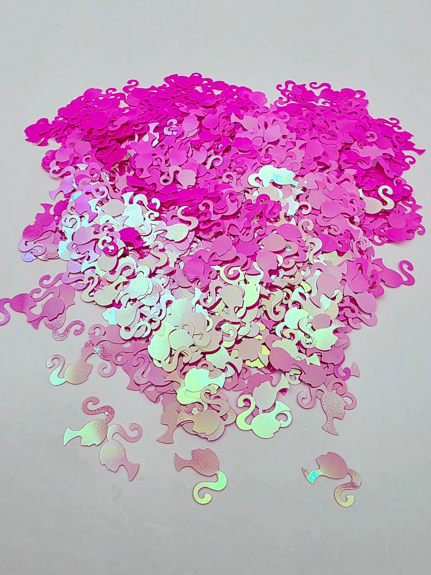 Pink Barbie Shape Glitter