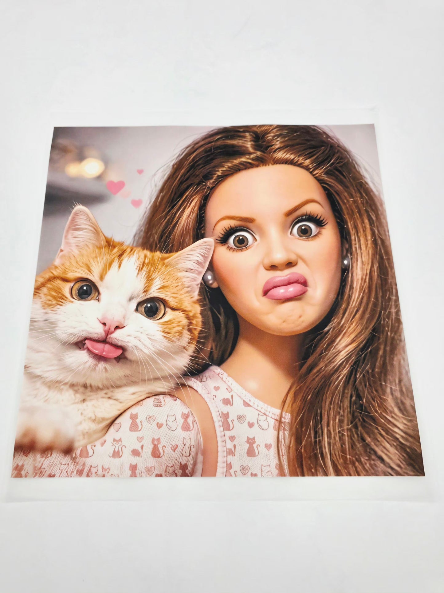 Barbie cat shirt design