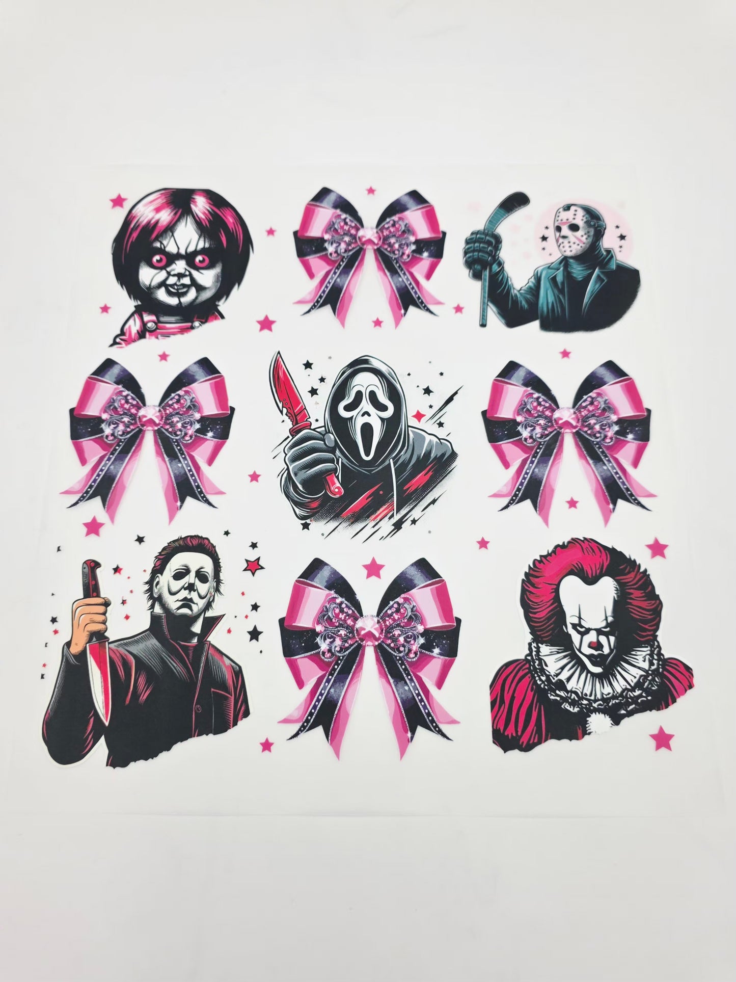 Pink horror shirt design