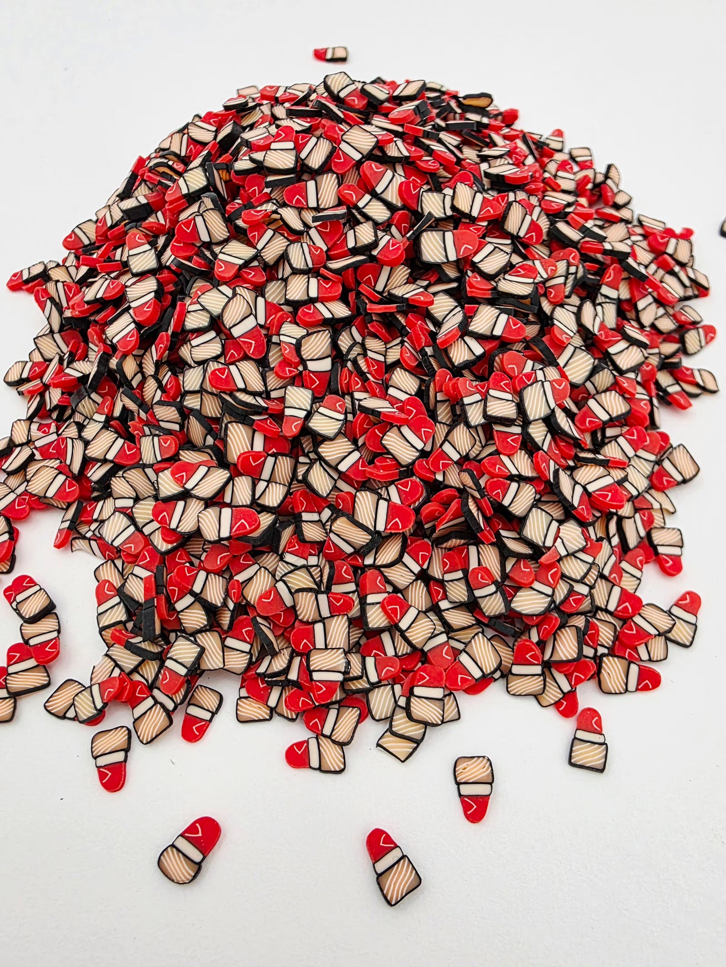 Lipstick Polymer Clay slices