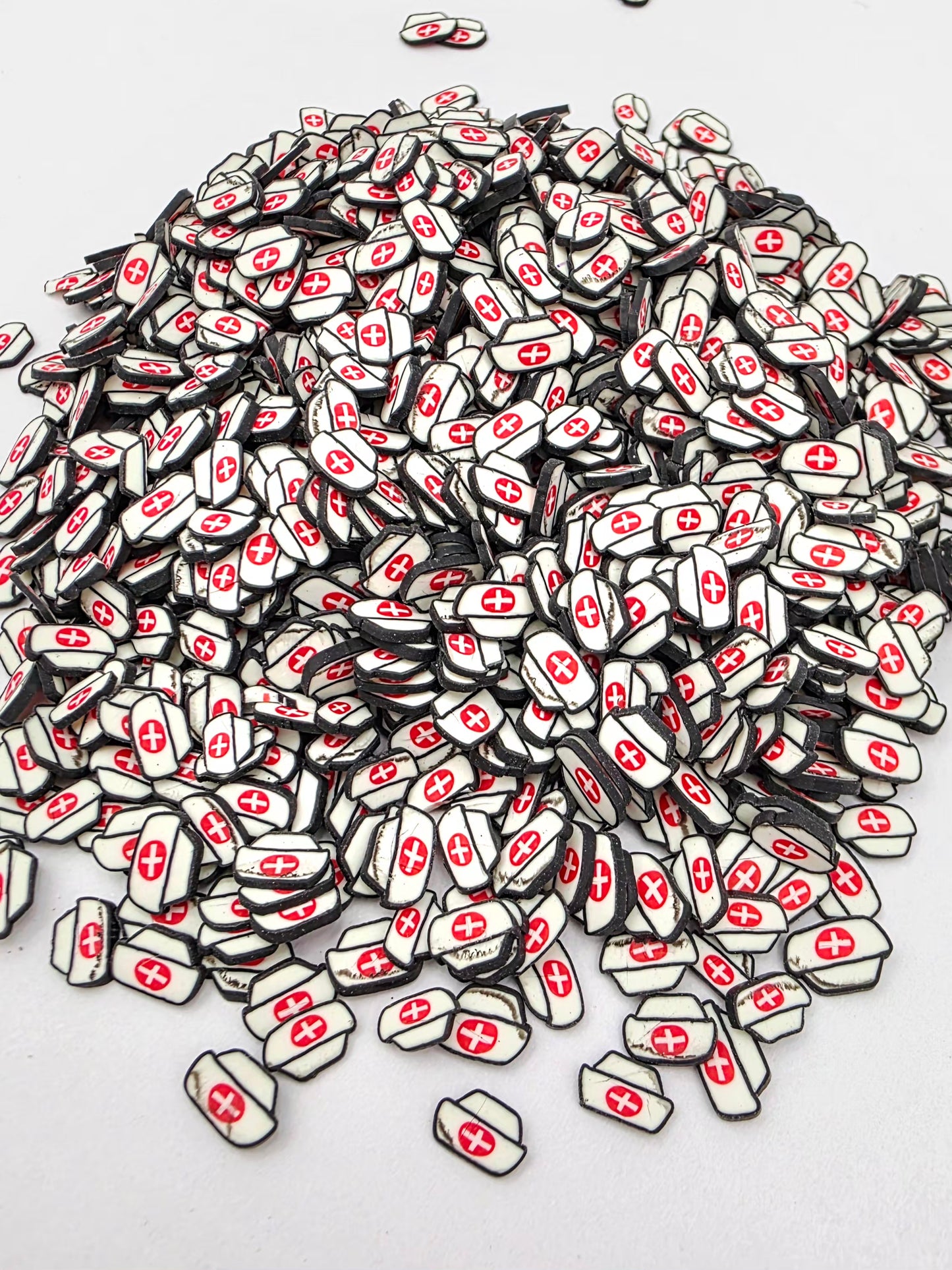 Nurse Hat Polymer Clay Slices
