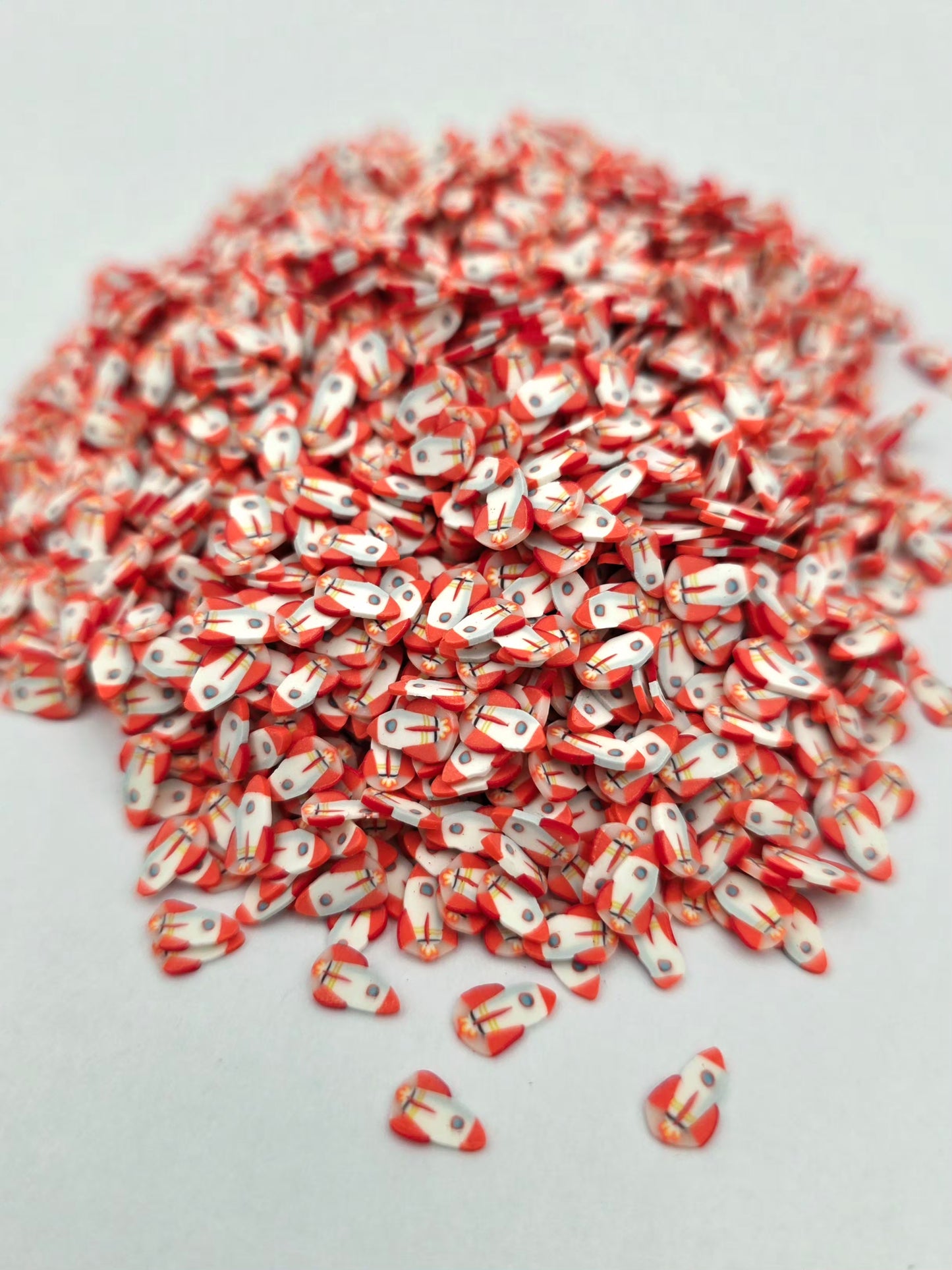 Red Rocket Polymer Clay slices