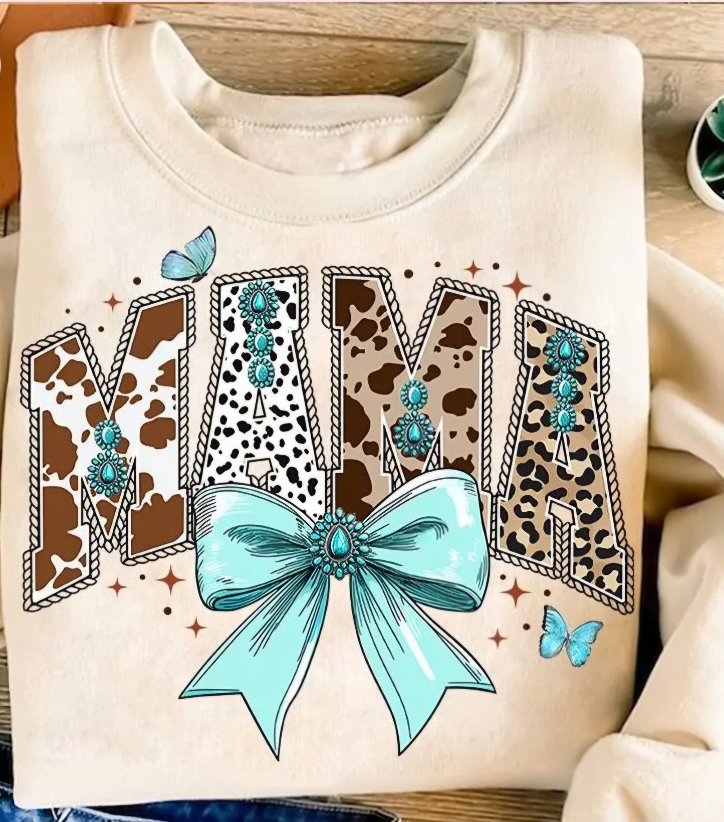 Western mama crewneck sweatshirt