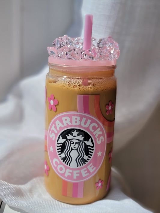 Coffee acrylic snowglobe 16oz cup