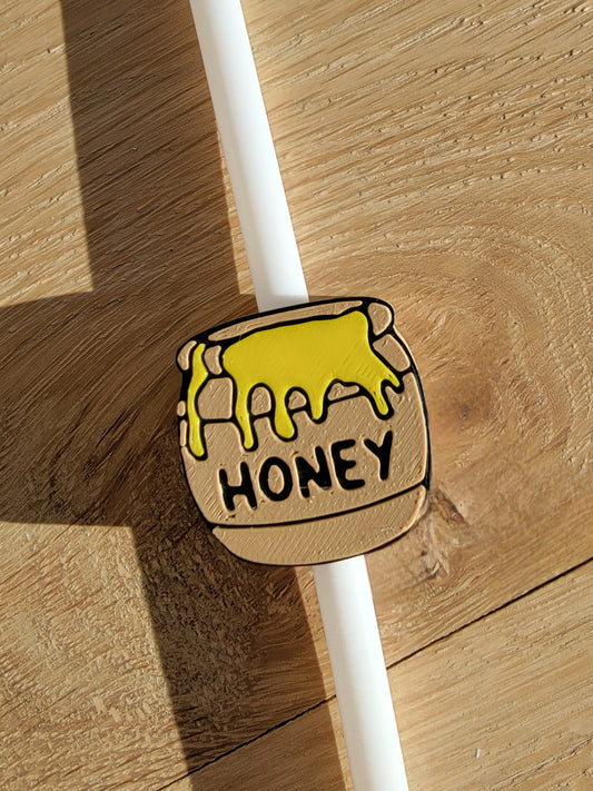 Honey pot straw topper