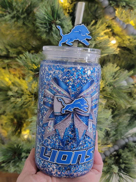 Pre-made 160z acrylic lions cup