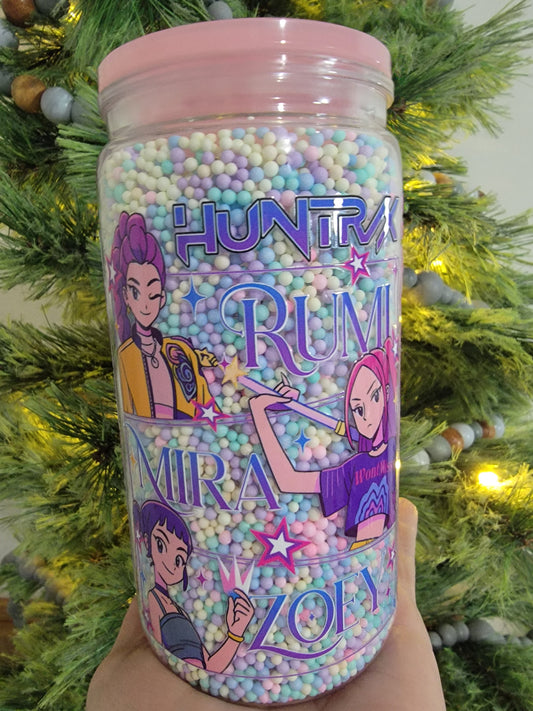 16oz acrylic snowglobe tumbler