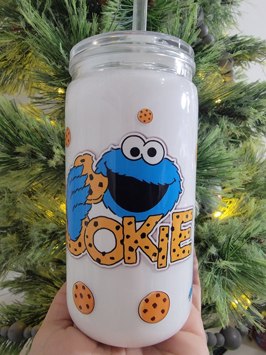 16oz acrylic snowglobe tumbler