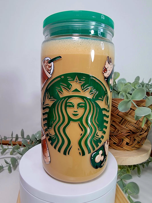 Pre-made 16oz acrylic snowglobe