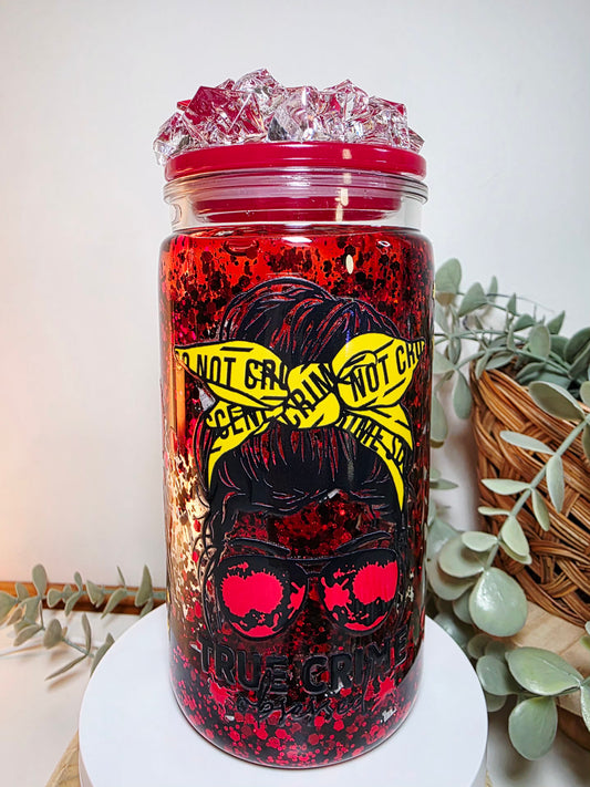 Pre-made 16oz acrylic snowglobe