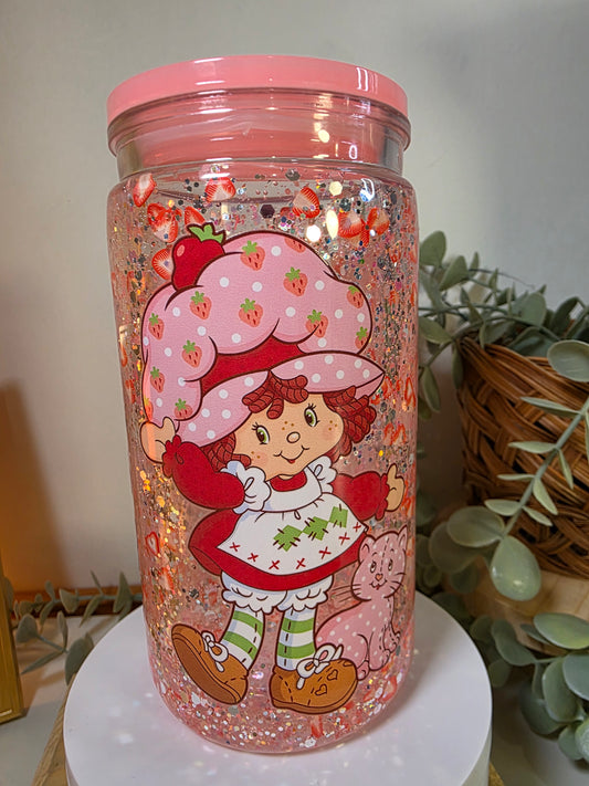 Pre-made 16oz acrylic snowglobe