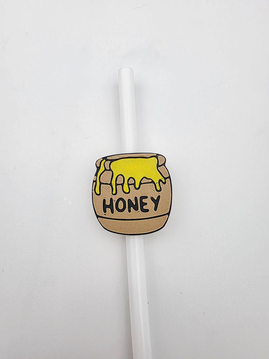 Honey pot straw topper