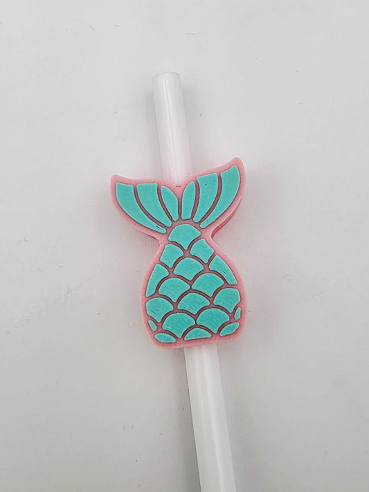 Mermaid tail strawtopper