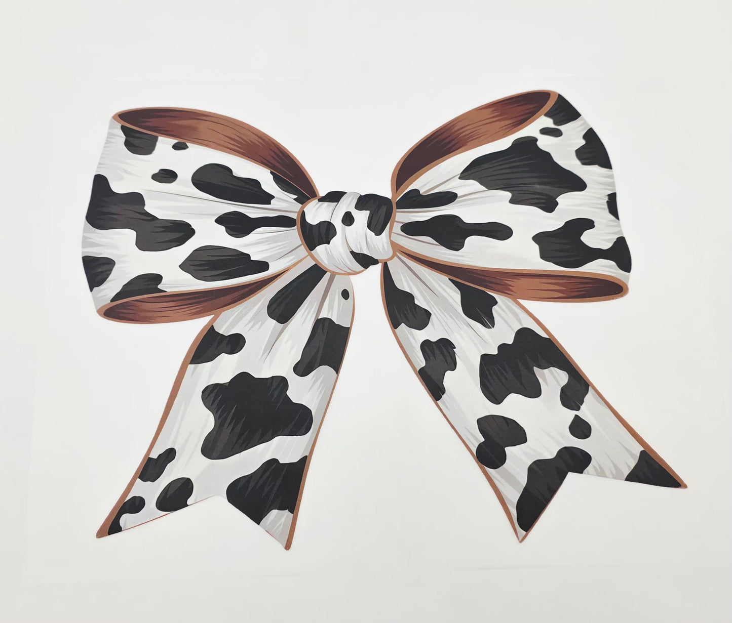 Cow print bow shirt design