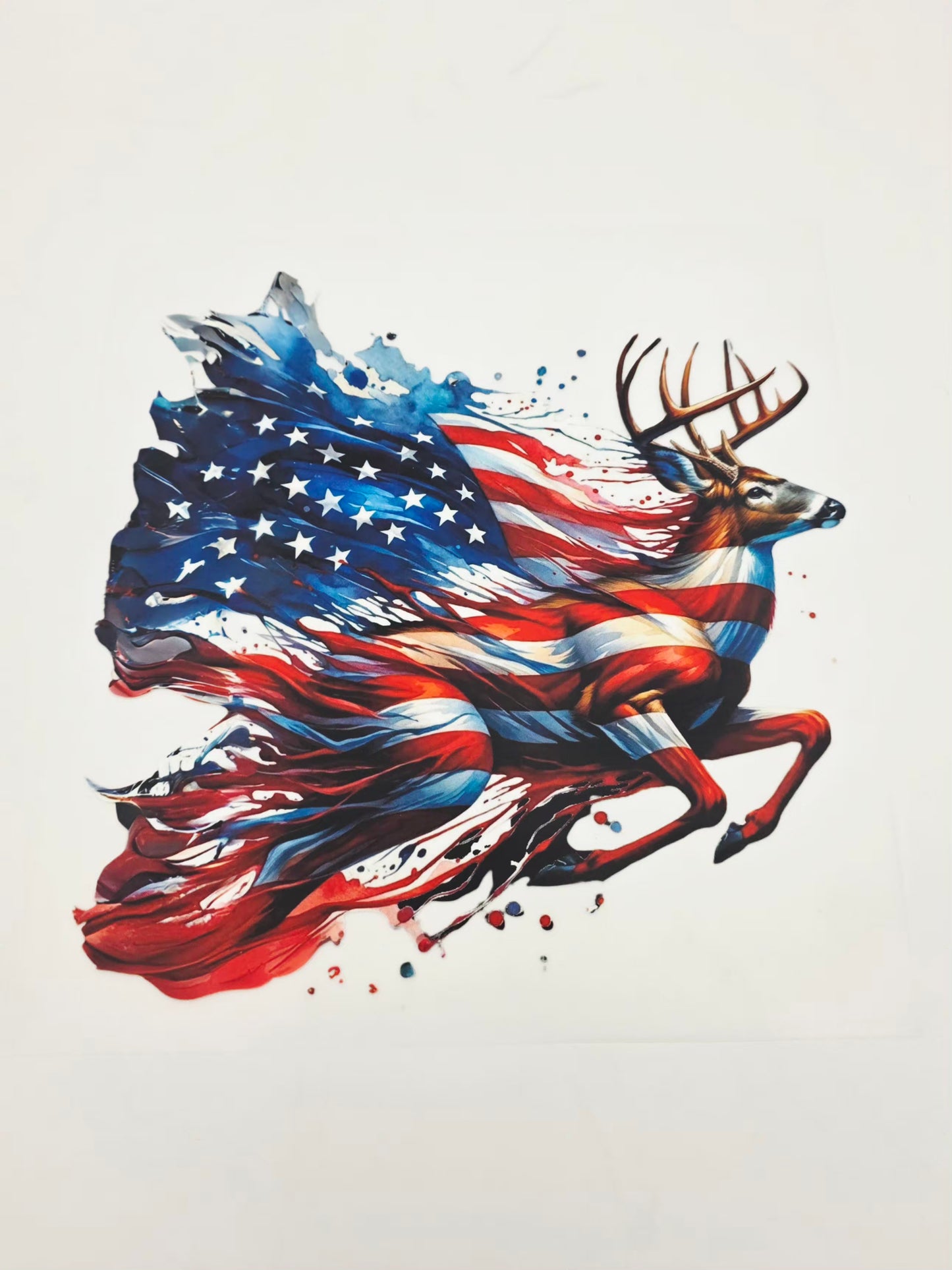 Flag deer shirt design