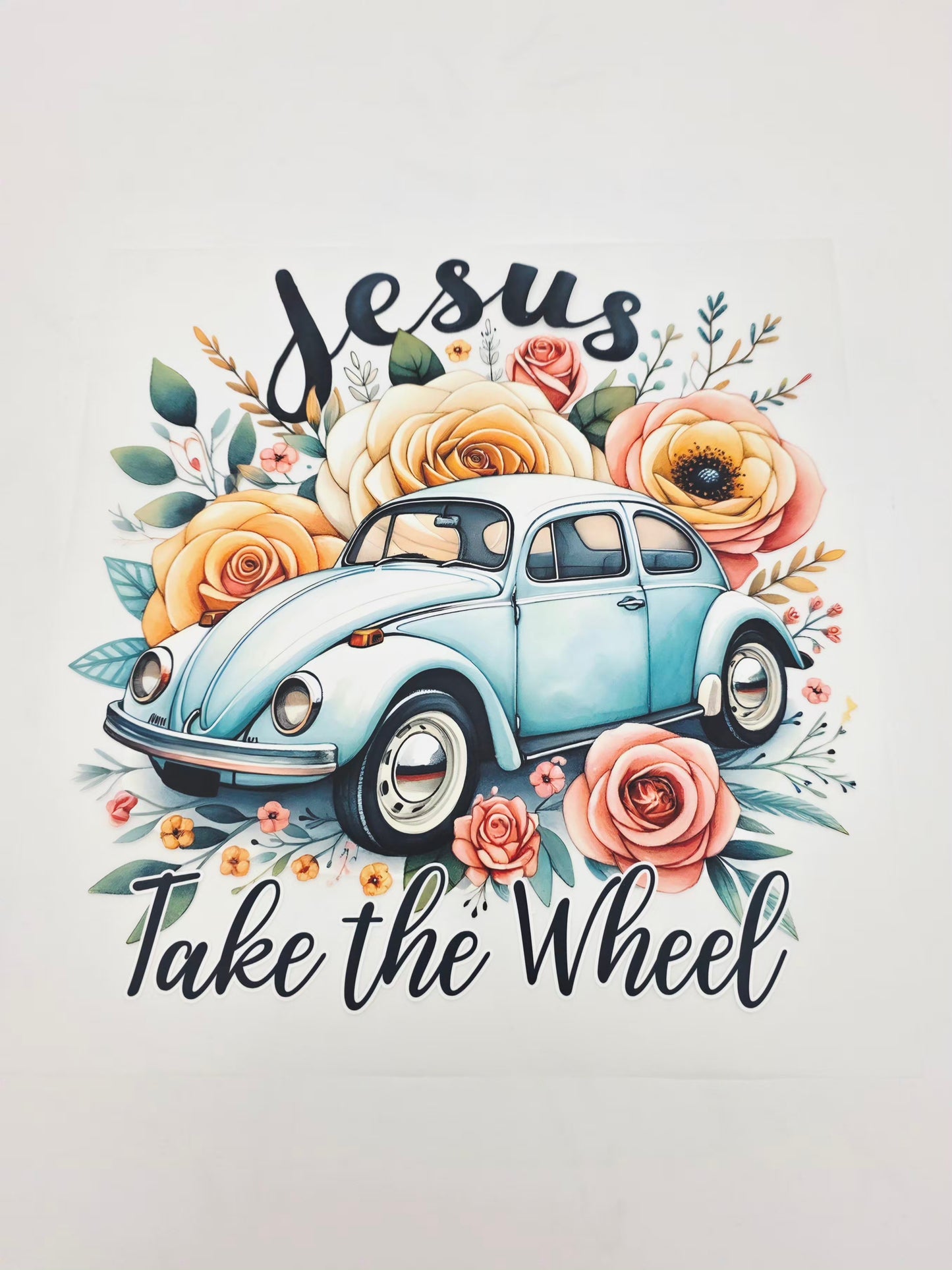 Jesus take the wheel shirt design