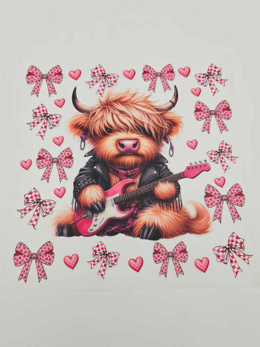 Rocker cow shirt design