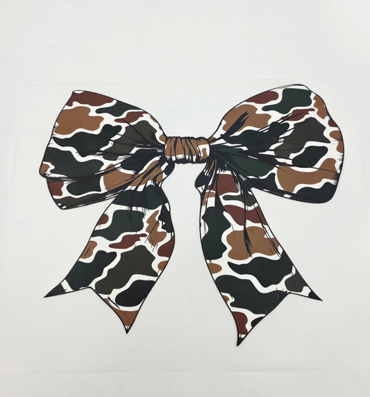 Camo bow shirt design