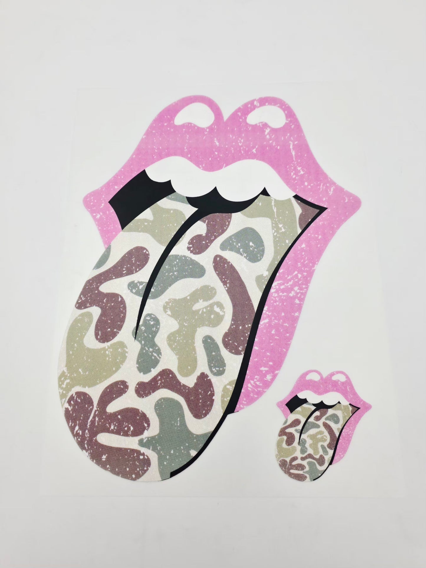 Camo lips shirt design