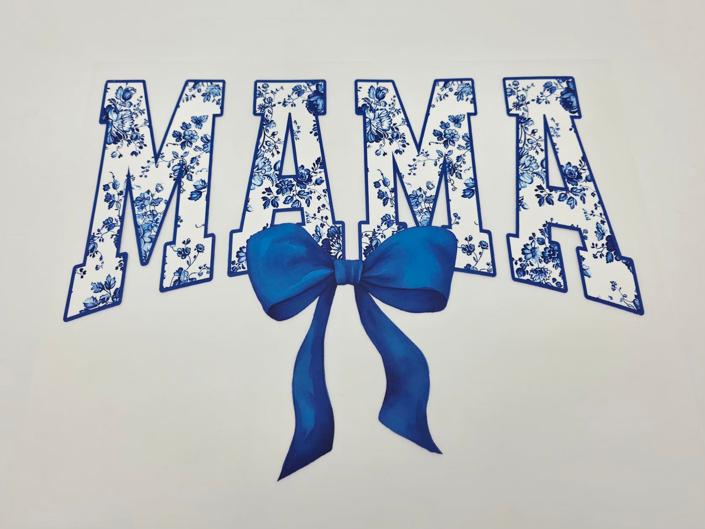 Mama blue shirt design