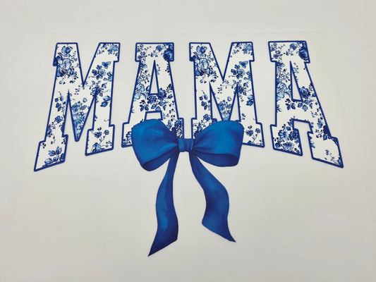 Mama blue shirt design