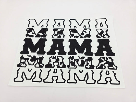 Mama cow print shirt design