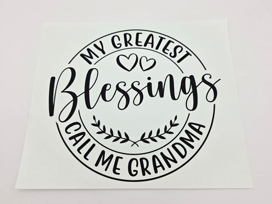 My greatest blessings call me grandma shirt design
