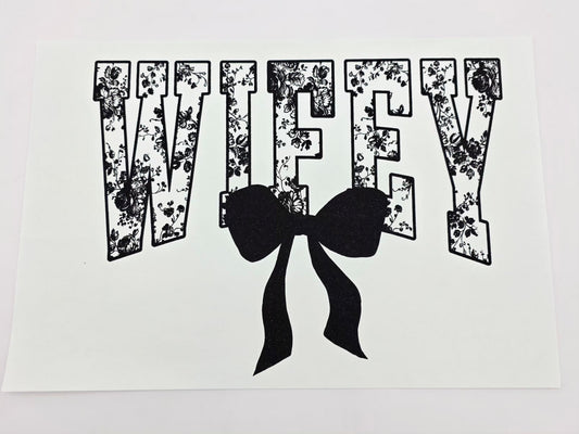 Wifey shirt design
