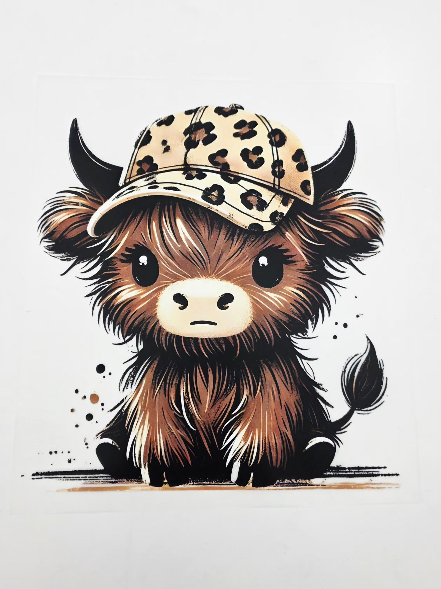 Leppard hat cow shirt design