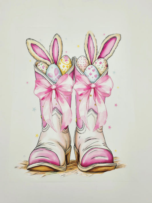 Bunny boots shirt design