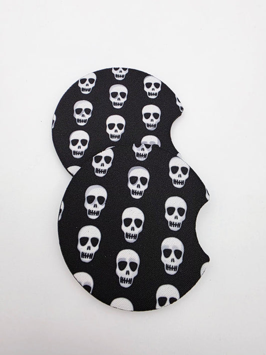 Car coasters skulls