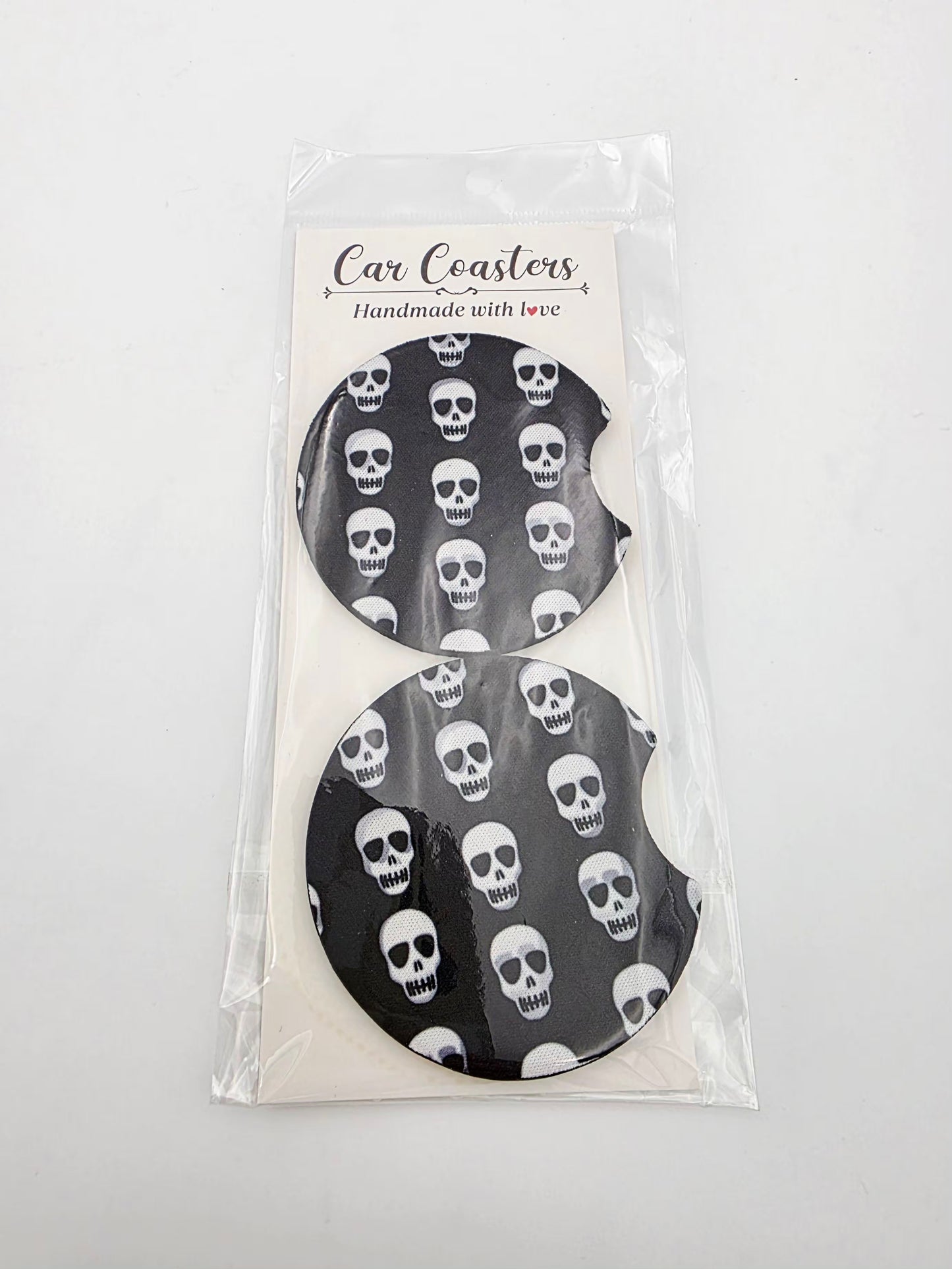 Car coasters skulls