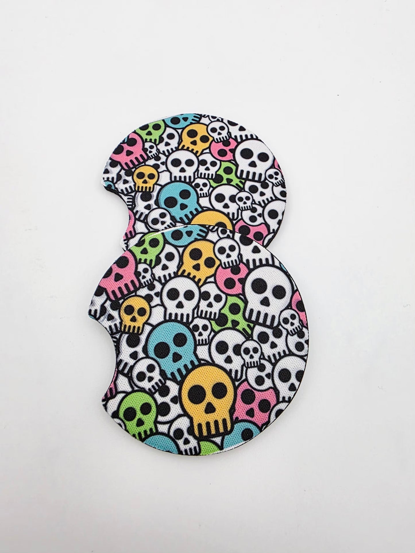 Car coasters. Skulls