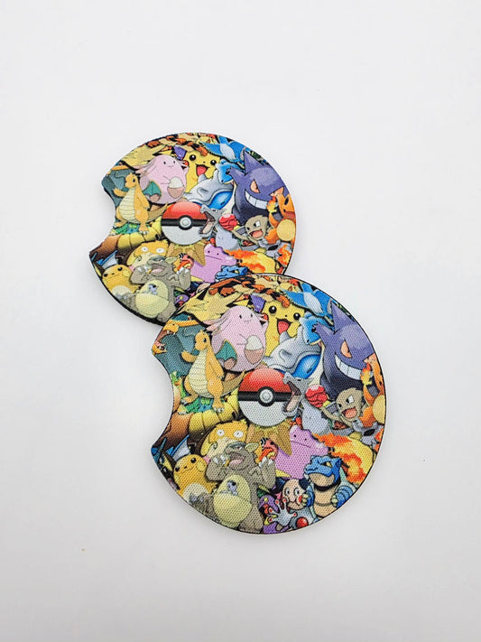 Pokémon car coasters