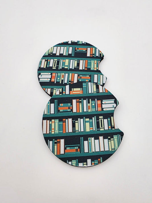 Books car coasters
