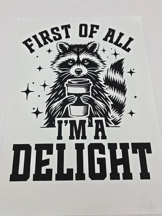 Racoon shirt design